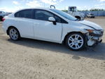 2012 Honda Civic Lx White vin: 2HGFB2E45CH054505