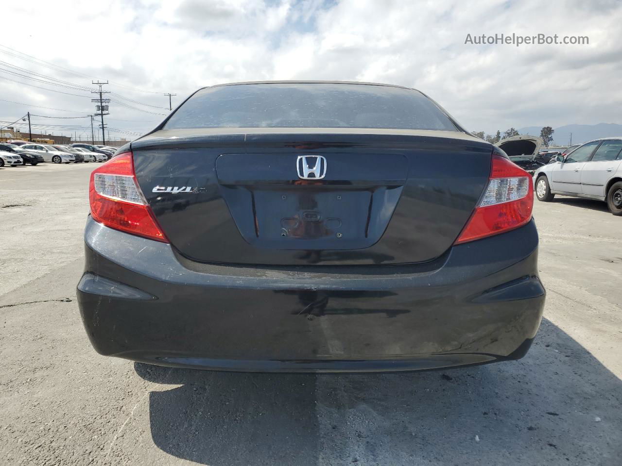 2012 Honda Civic Lx Black vin: 2HGFB2E51CH508970