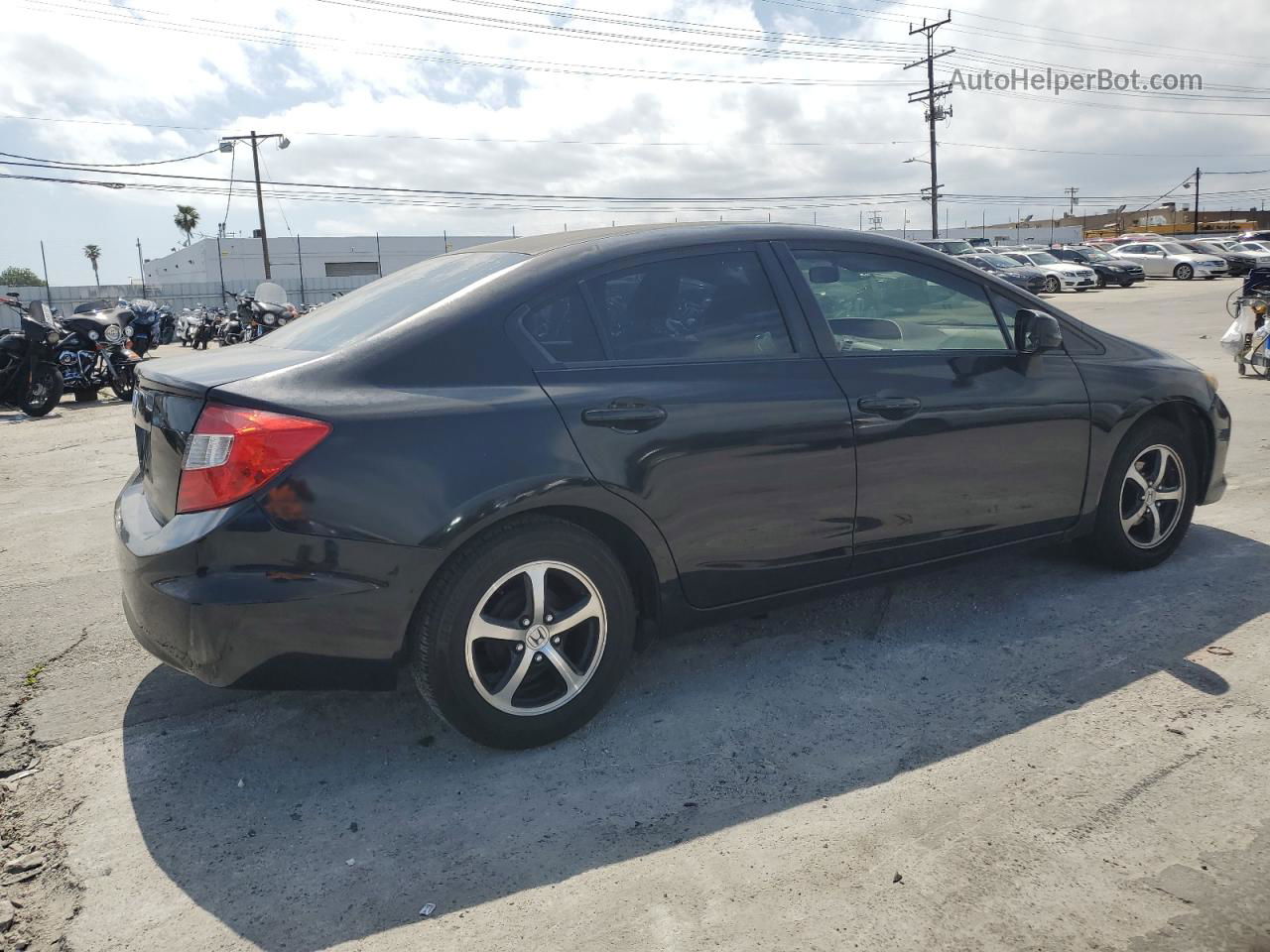 2012 Honda Civic Lx Black vin: 2HGFB2E51CH508970