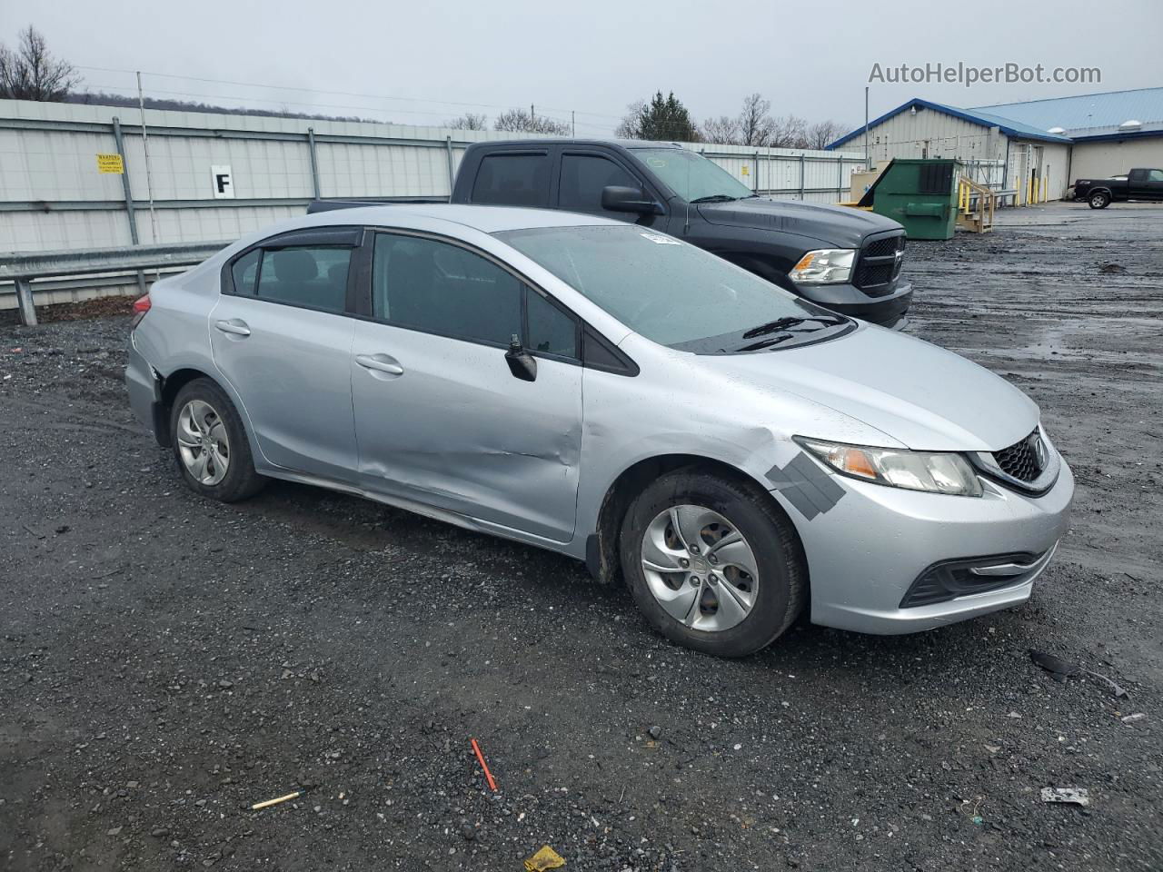 2014 Honda Civic Lx Silver vin: 2HGFB2E54EH519397