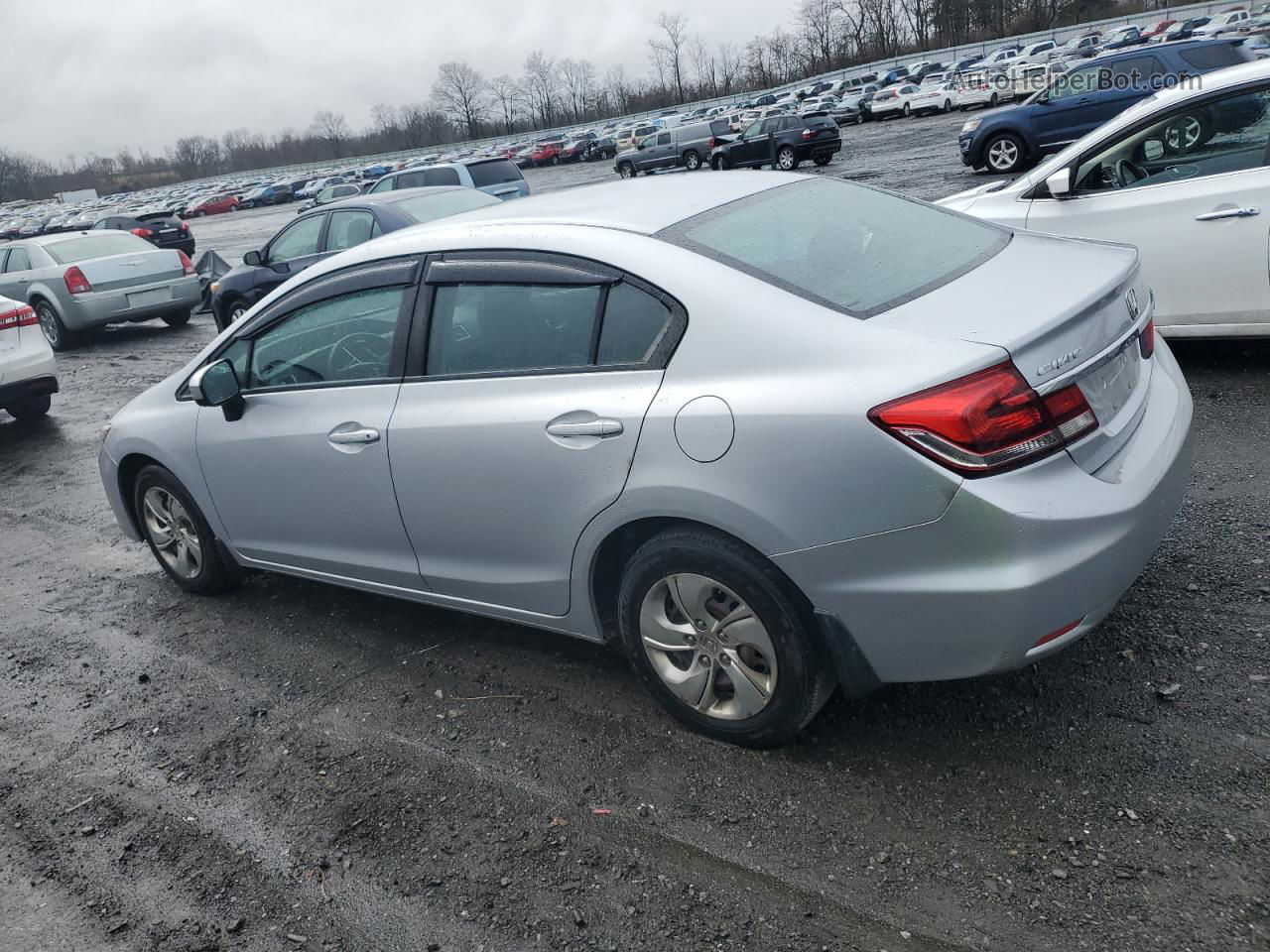 2014 Honda Civic Lx Серебряный vin: 2HGFB2E54EH519397