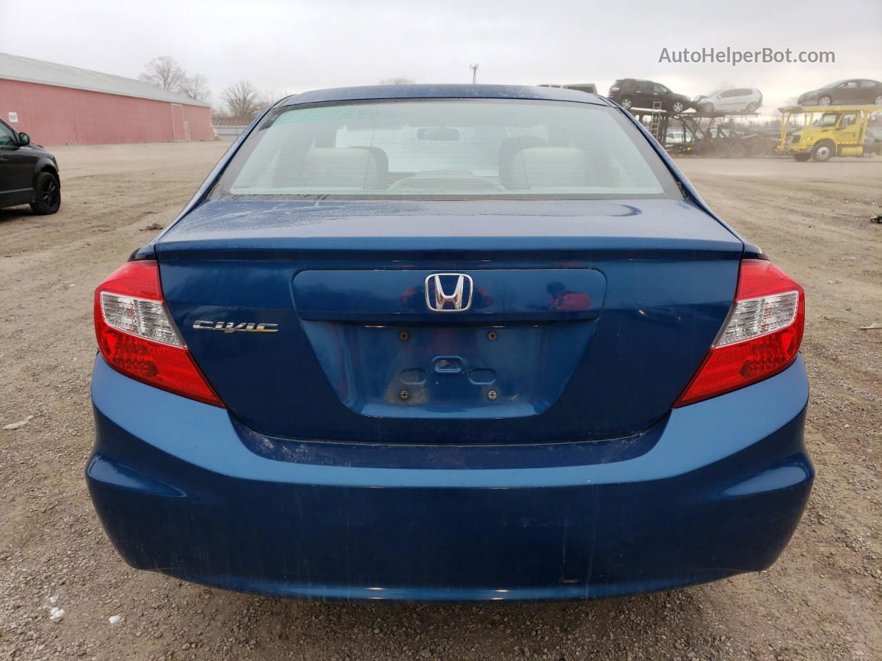 2012 Honda Civic Lx Синий vin: 2HGFB2F40CH024973