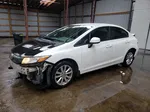 2012 Honda Civic Lx White vin: 2HGFB2F41CH113564