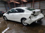 2012 Honda Civic Lx White vin: 2HGFB2F41CH113564