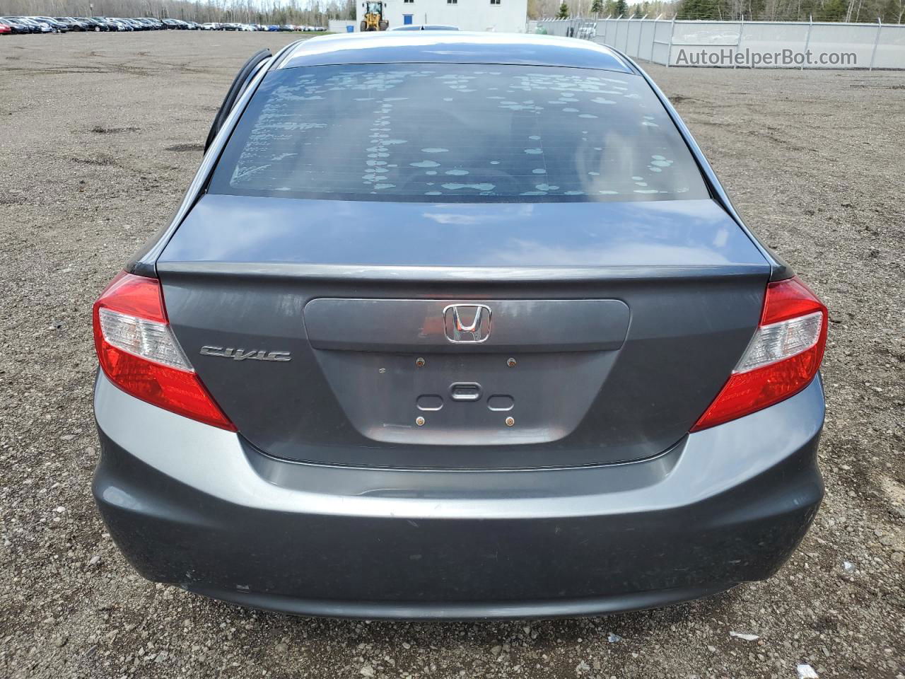 2012 Honda Civic Lx Gray vin: 2HGFB2F44CH057796