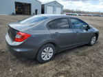 2012 Honda Civic Lx Gray vin: 2HGFB2F44CH057796