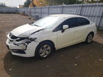 2014 Honda Civic Lx White vin: 2HGFB2F45EH026107