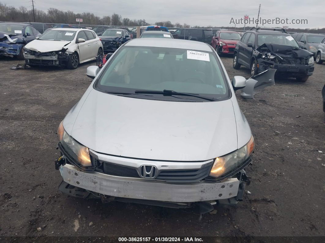 2012 Honda Civic Lx Silver vin: 2HGFB2F50CH520946