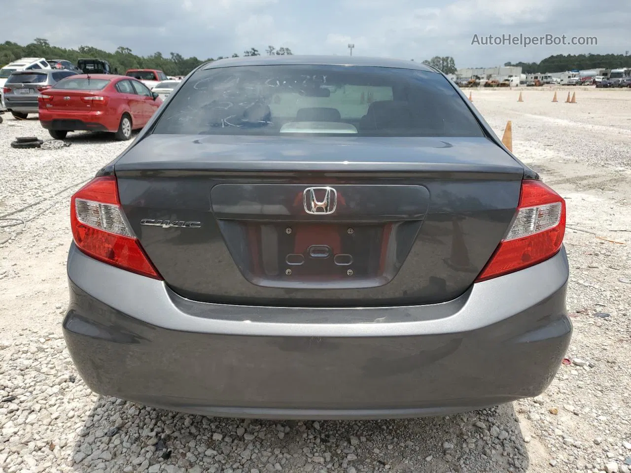 2012 Honda Civic Lx Gray vin: 2HGFB2F50CH561870