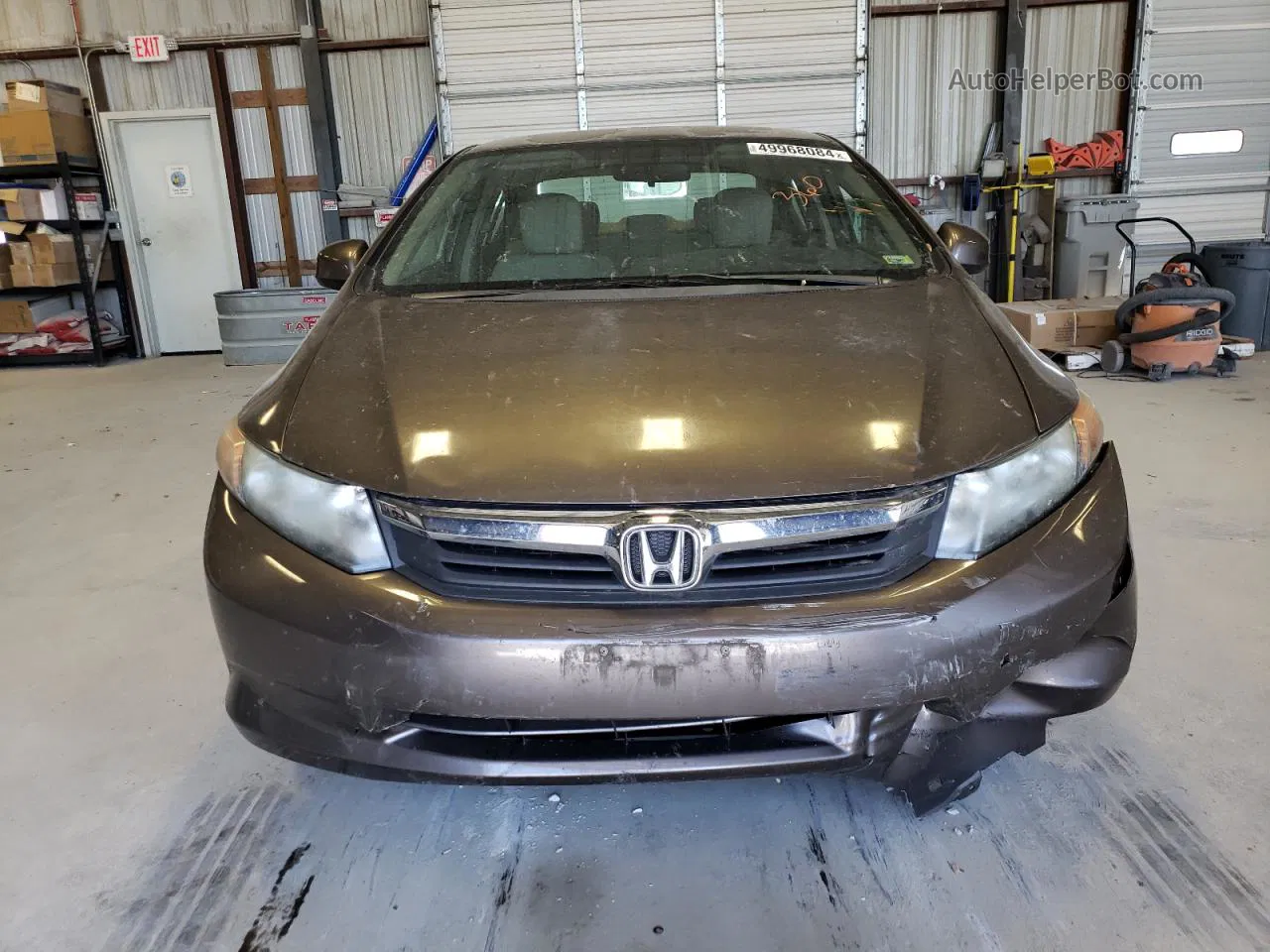 2012 Honda Civic Lx Tan vin: 2HGFB2F50CH578054