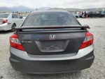 2012 Honda Civic Lx Gray vin: 2HGFB2F50CH581696