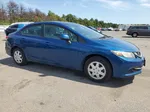 2013 Honda Civic Lx Blue vin: 2HGFB2F50DH525940