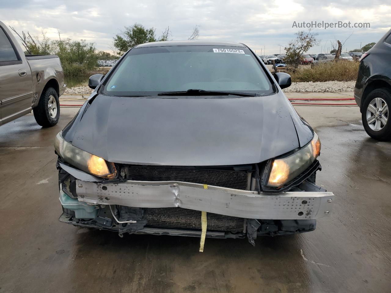 2013 Honda Civic Lx Gray vin: 2HGFB2F50DH538753