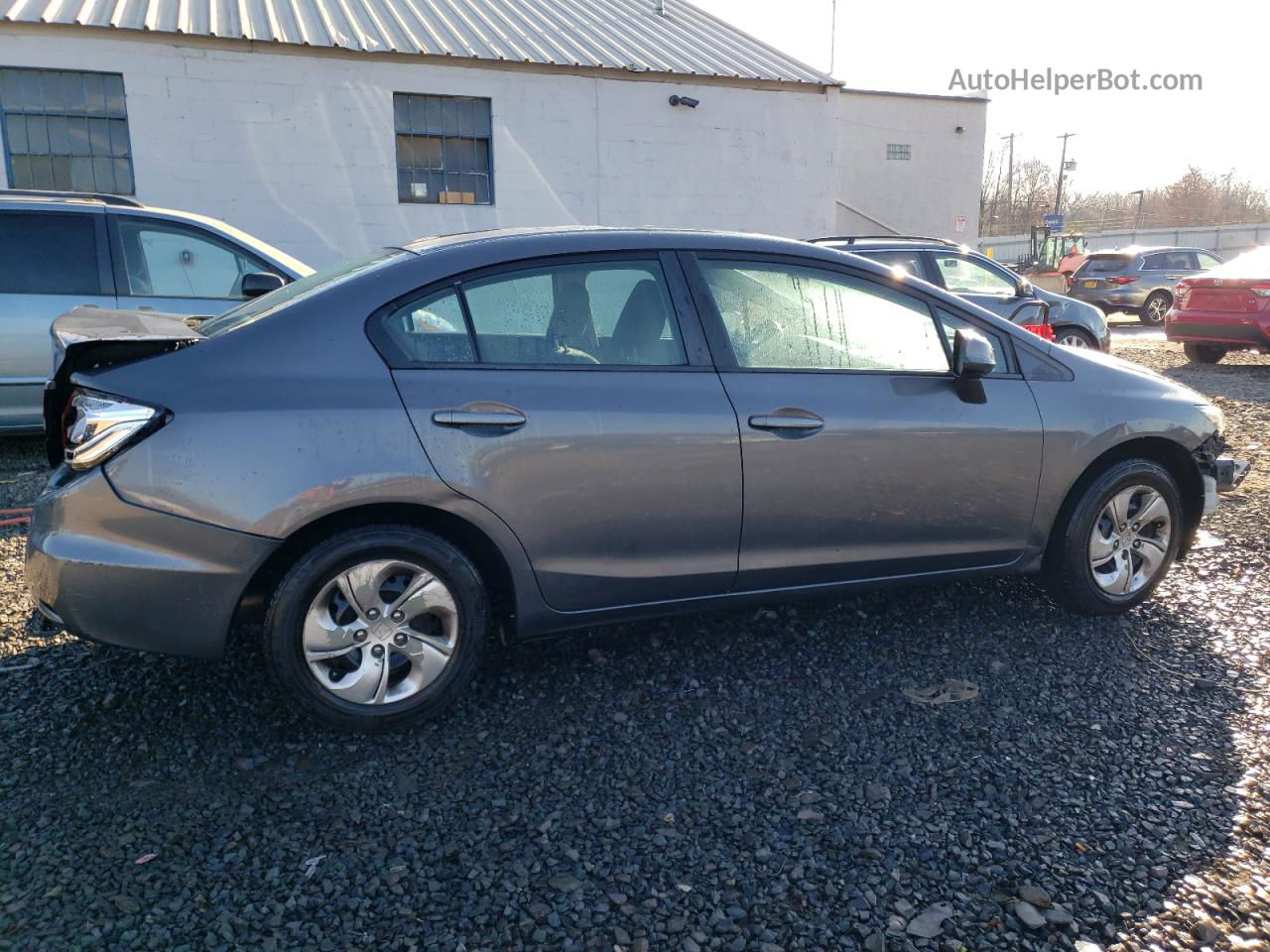 2013 Honda Civic Lx Gray vin: 2HGFB2F50DH539532