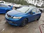 2013 Honda Civic Lx Синий vin: 2HGFB2F50DH549641