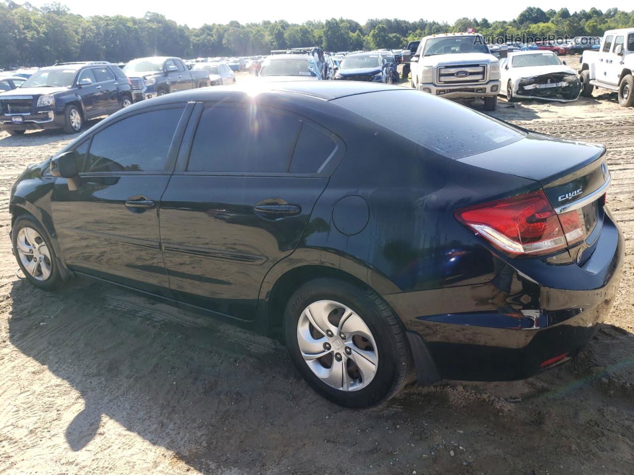 2013 Honda Civic Lx Black vin: 2HGFB2F50DH554905