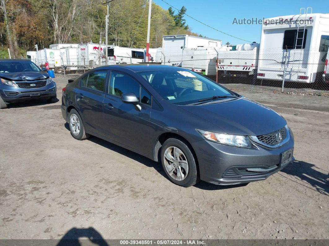 2013 Honda Civic Lx Gray vin: 2HGFB2F50DH589654