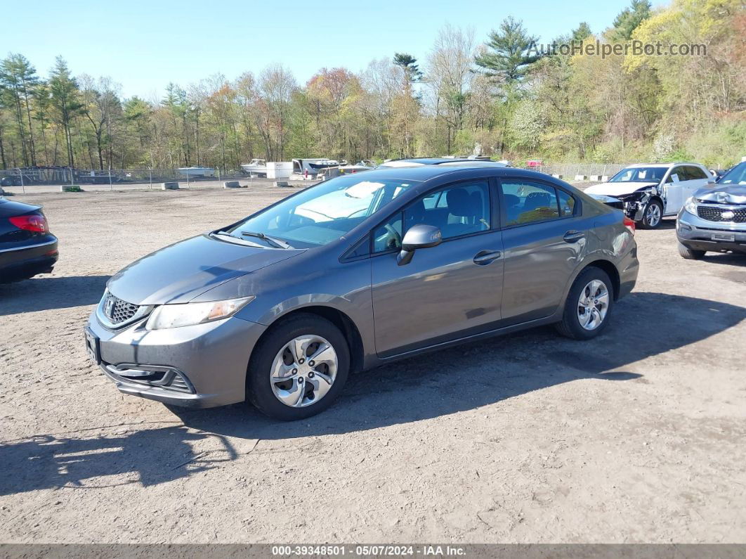 2013 Honda Civic Lx Серый vin: 2HGFB2F50DH589654