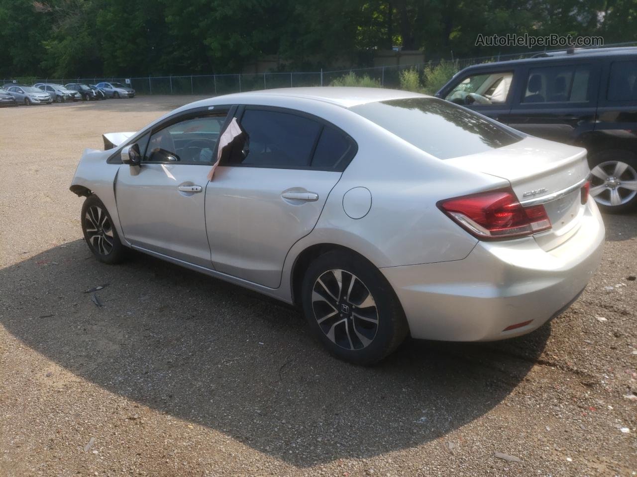 2014 Honda Civic Lx Silver vin: 2HGFB2F50EH006873