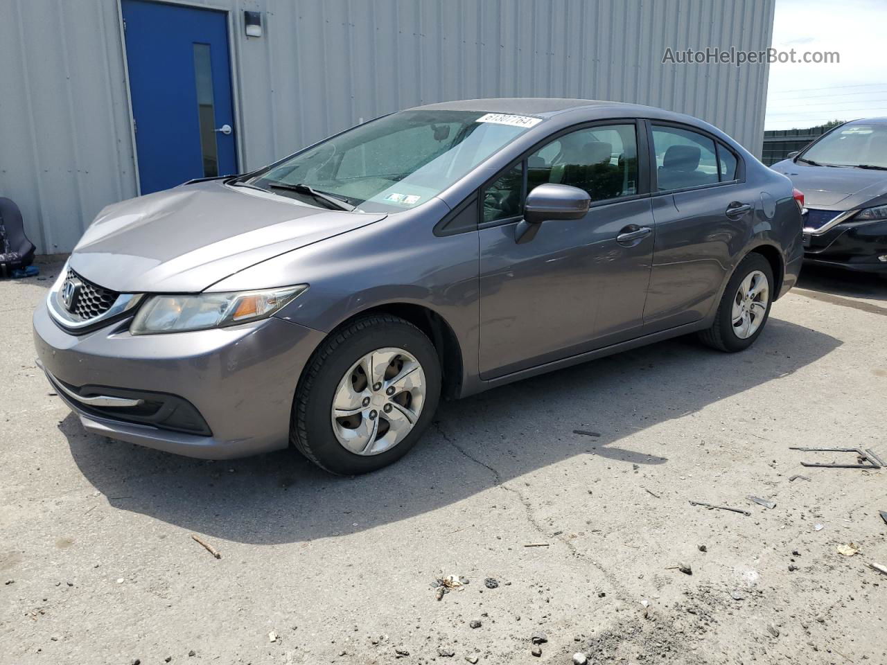 2014 Honda Civic Lx Gray vin: 2HGFB2F50EH514888