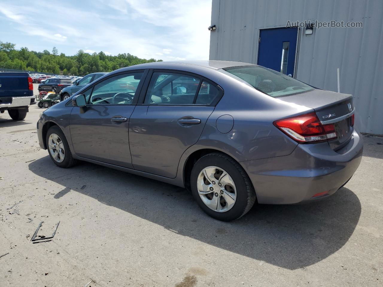 2014 Honda Civic Lx Gray vin: 2HGFB2F50EH514888