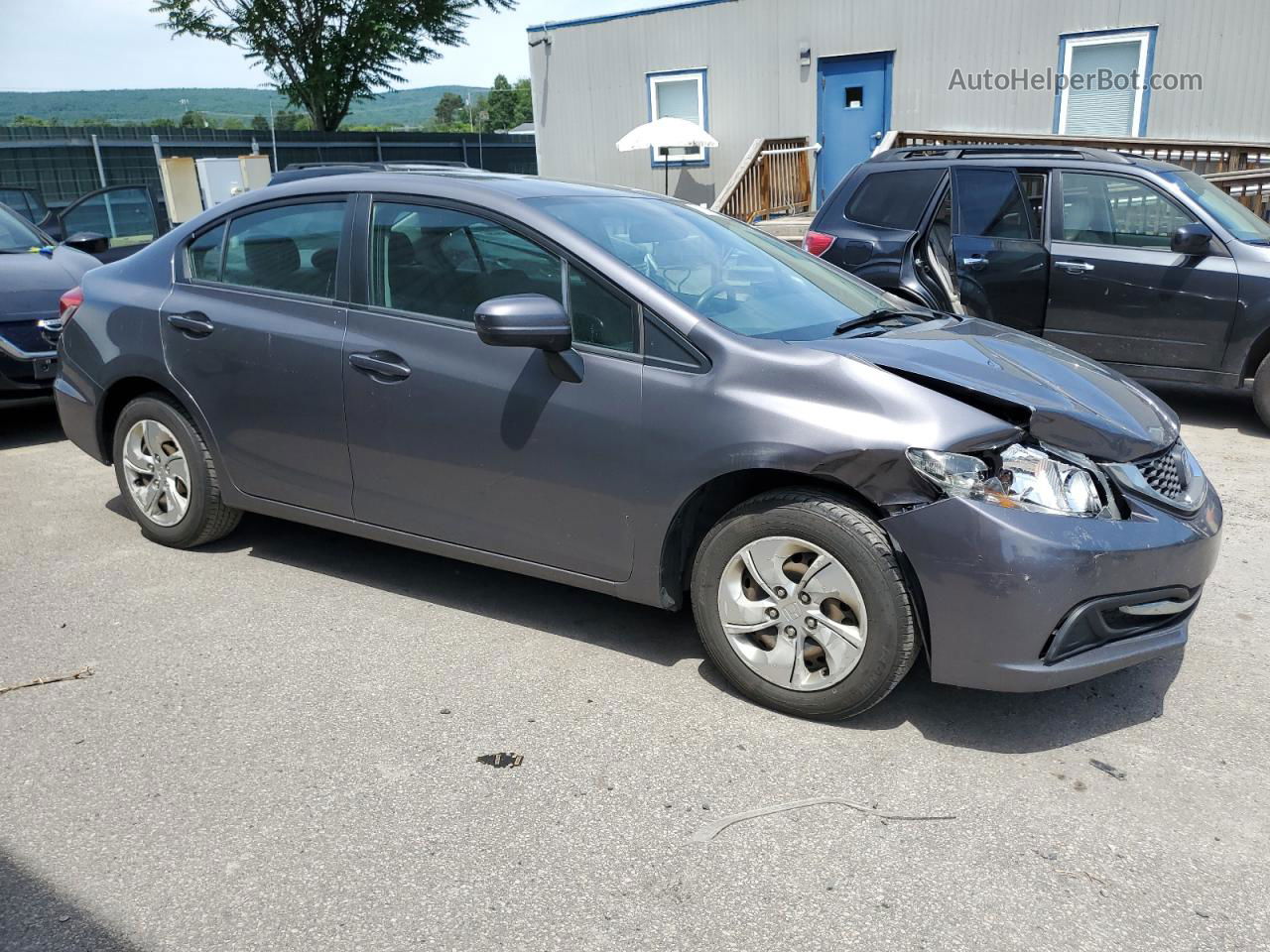 2014 Honda Civic Lx Gray vin: 2HGFB2F50EH514888