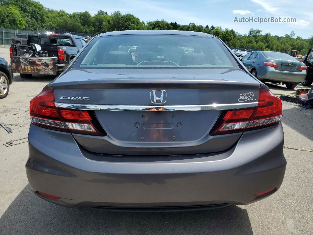 2014 Honda Civic Lx Gray vin: 2HGFB2F50EH514888