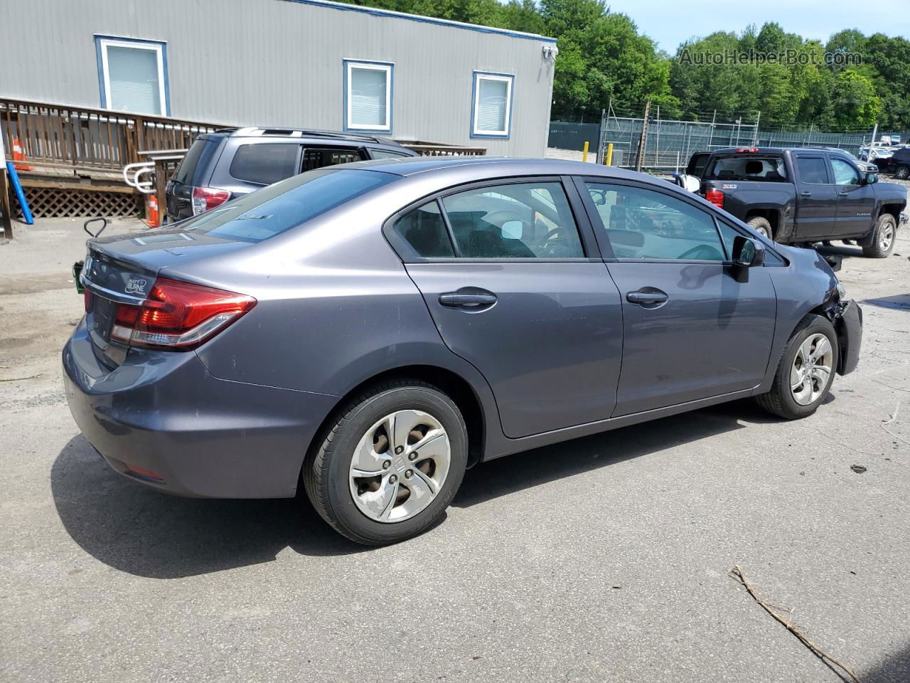 2014 Honda Civic Lx Gray vin: 2HGFB2F50EH514888