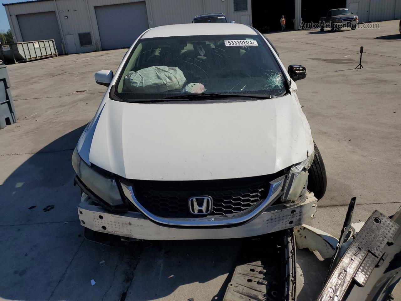 2014 Honda Civic Lx White vin: 2HGFB2F50EH528886