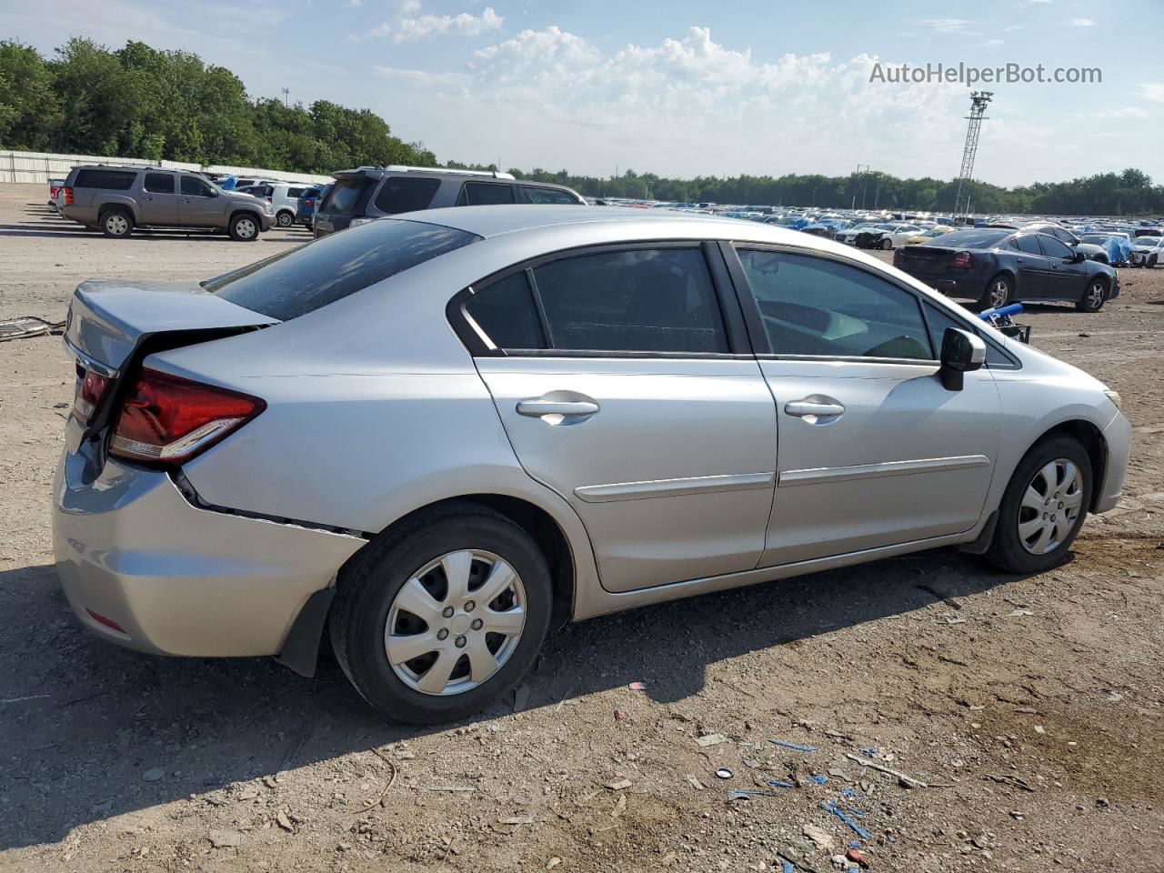 2015 Honda Civic Lx Silver vin: 2HGFB2F50FH560559