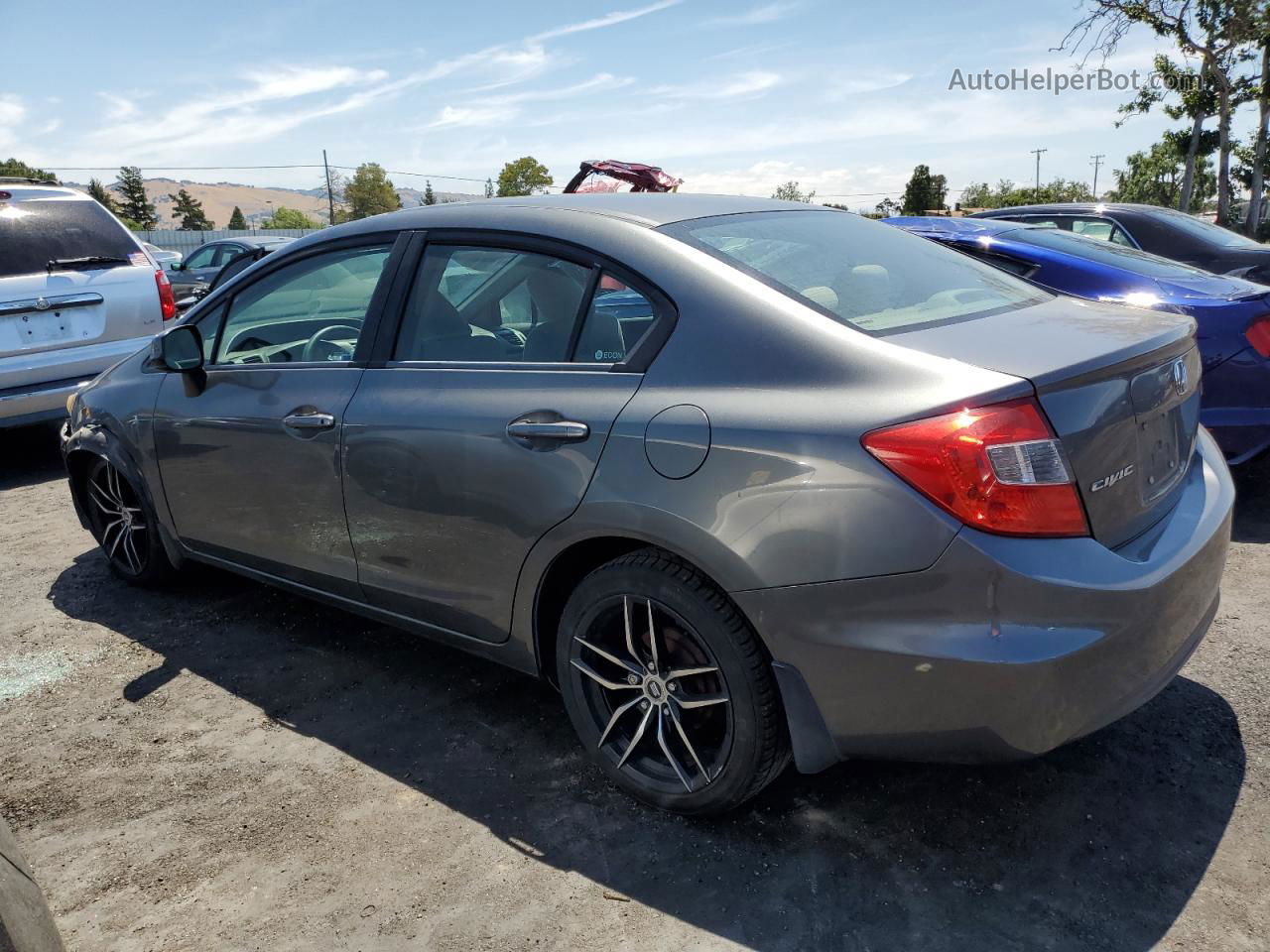 2012 Honda Civic Lx Charcoal vin: 2HGFB2F51CH301199