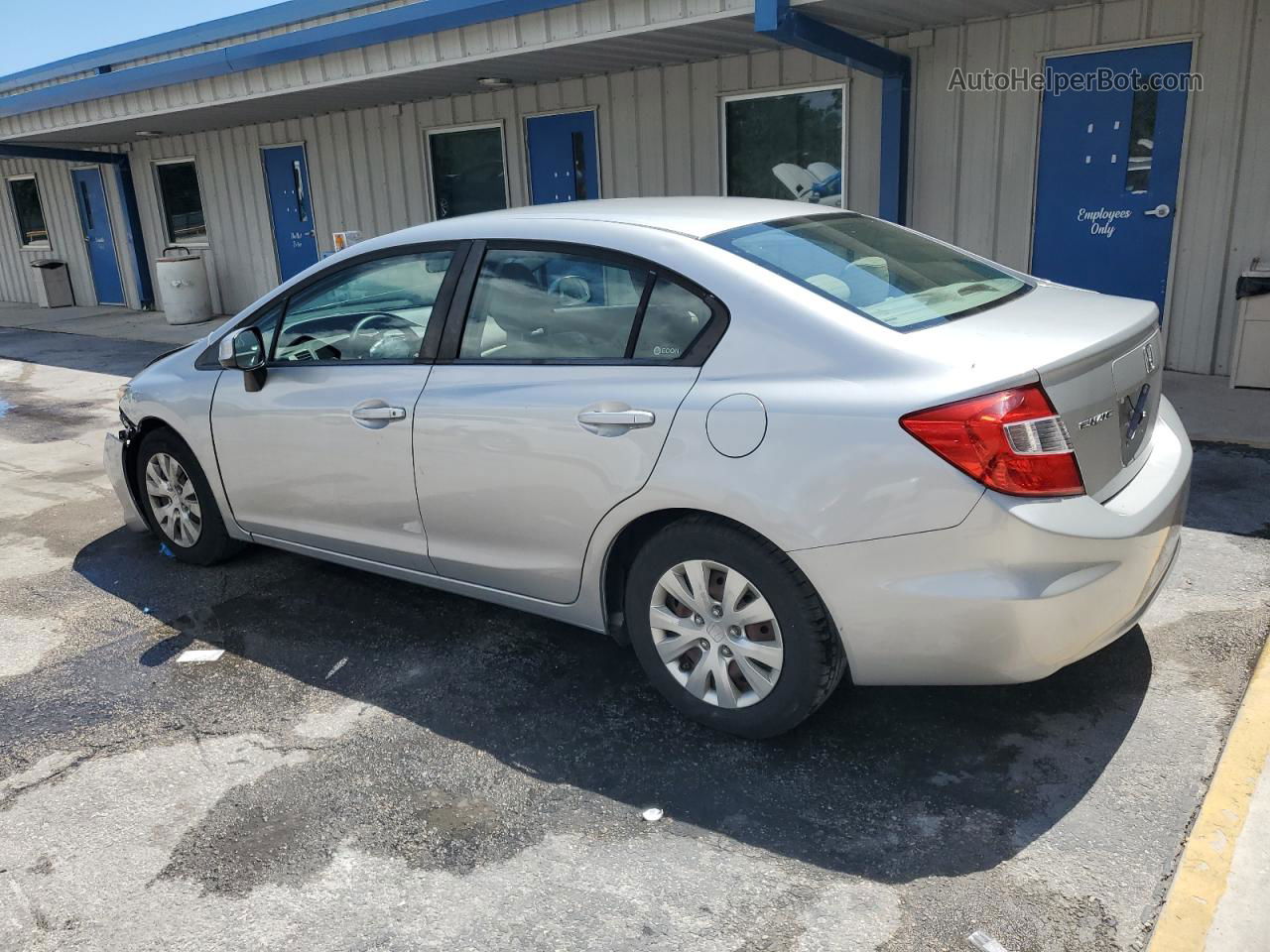 2012 Honda Civic Lx Silver vin: 2HGFB2F51CH301865