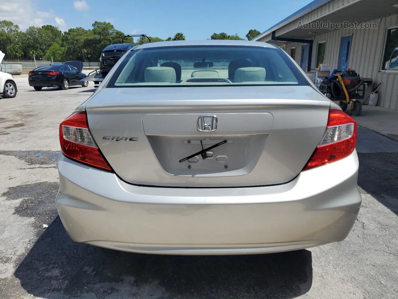 2012 Honda Civic Lx Silver vin: 2HGFB2F51CH301865