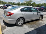 2012 Honda Civic Lx Silver vin: 2HGFB2F51CH301865