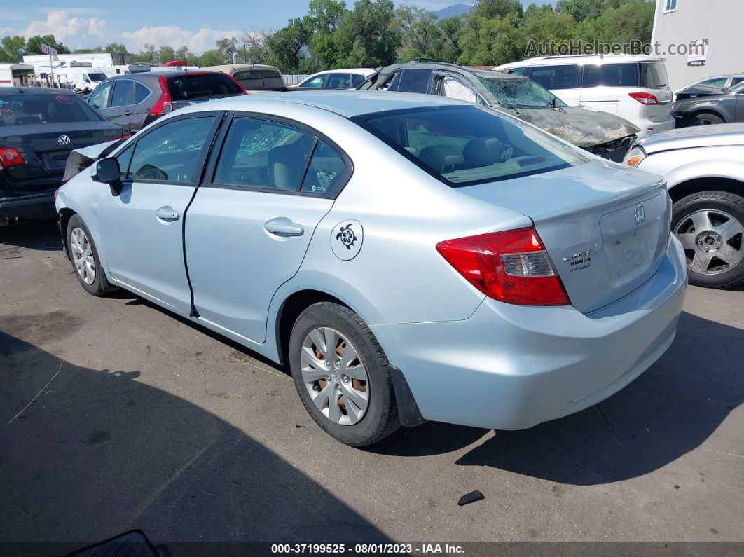 2012 Honda Civic Lx Blue vin: 2HGFB2F51CH565488