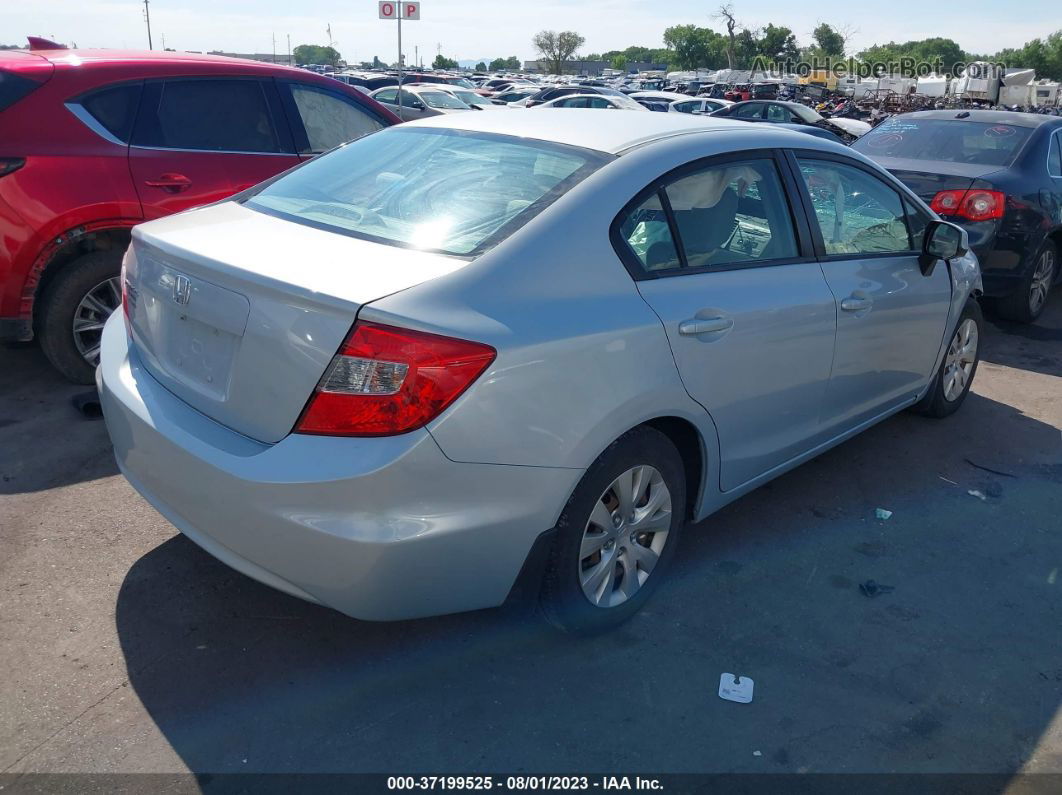 2012 Honda Civic Lx Blue vin: 2HGFB2F51CH565488