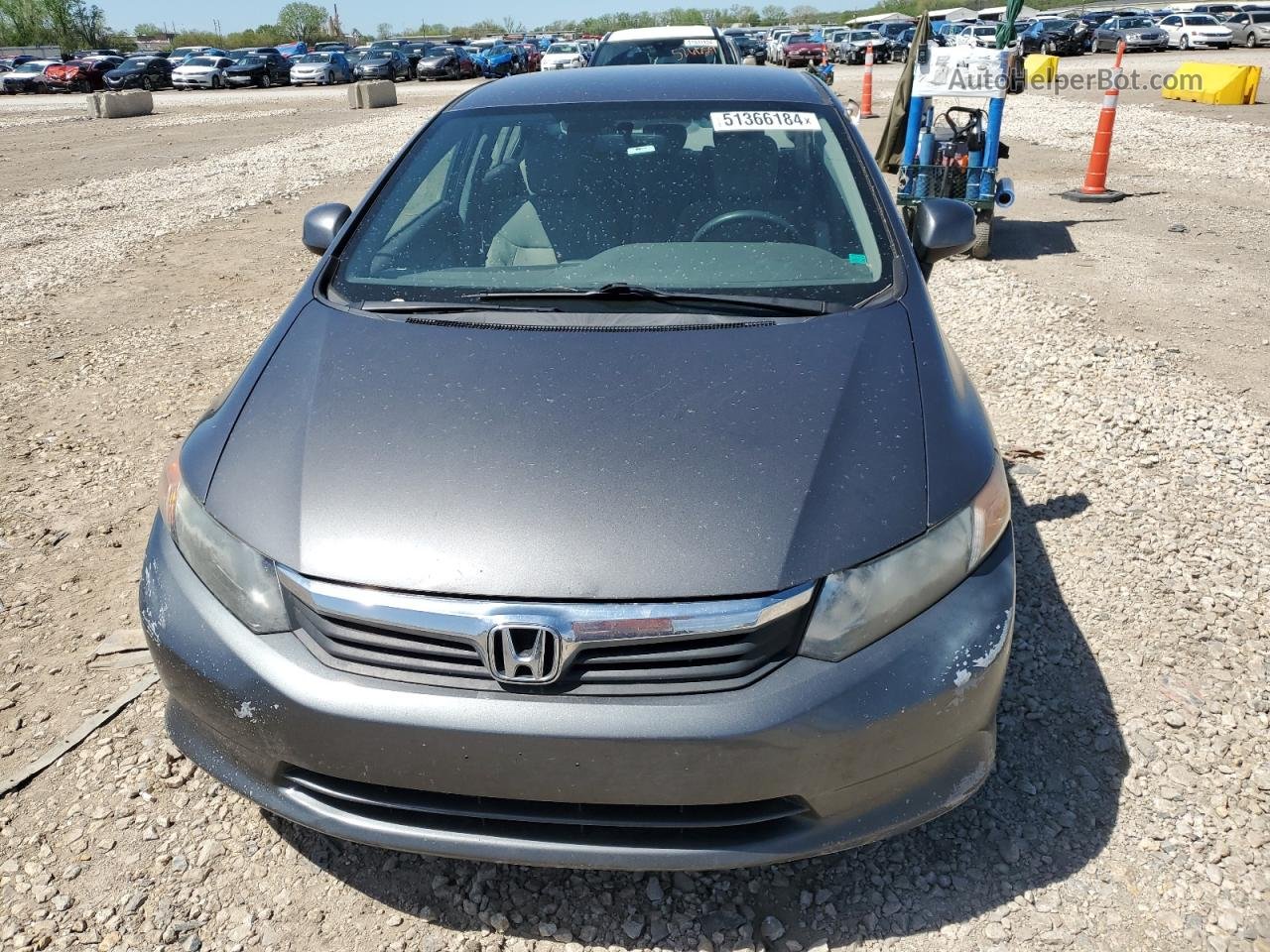 2012 Honda Civic Lx Silver vin: 2HGFB2F51CH571937