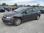 2012 Honda Civic Lx Gray vin: 2HGFB2F51CH586468