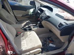 2012 Honda Civic Lx Maroon vin: 2HGFB2F51CH612874