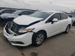 2013 Honda Civic Lx White vin: 2HGFB2F51DH552421