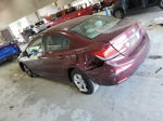 2013 Honda Civic Lx Burgundy vin: 2HGFB2F51DH584060