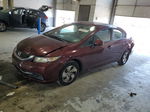 2013 Honda Civic Lx Бордовый vin: 2HGFB2F51DH584060