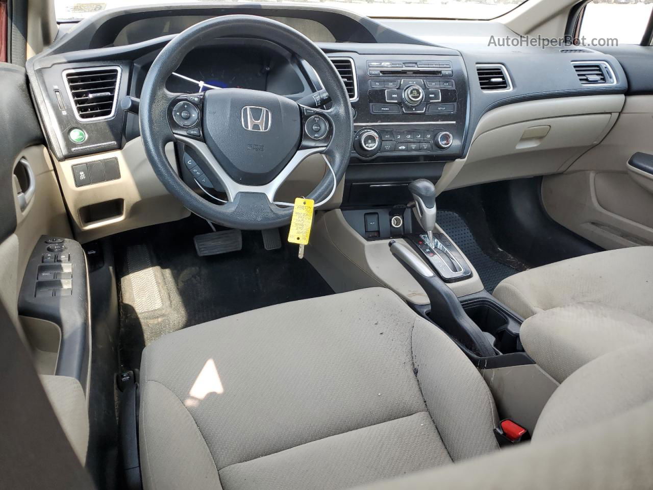 2013 Honda Civic Lx Бордовый vin: 2HGFB2F51DH584060