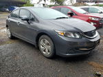 2013 Honda Civic Lx Gray vin: 2HGFB2F51DH586617