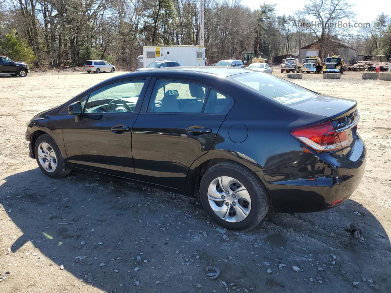 2013 Honda Civic Lx Black vin: 2HGFB2F51DH594958