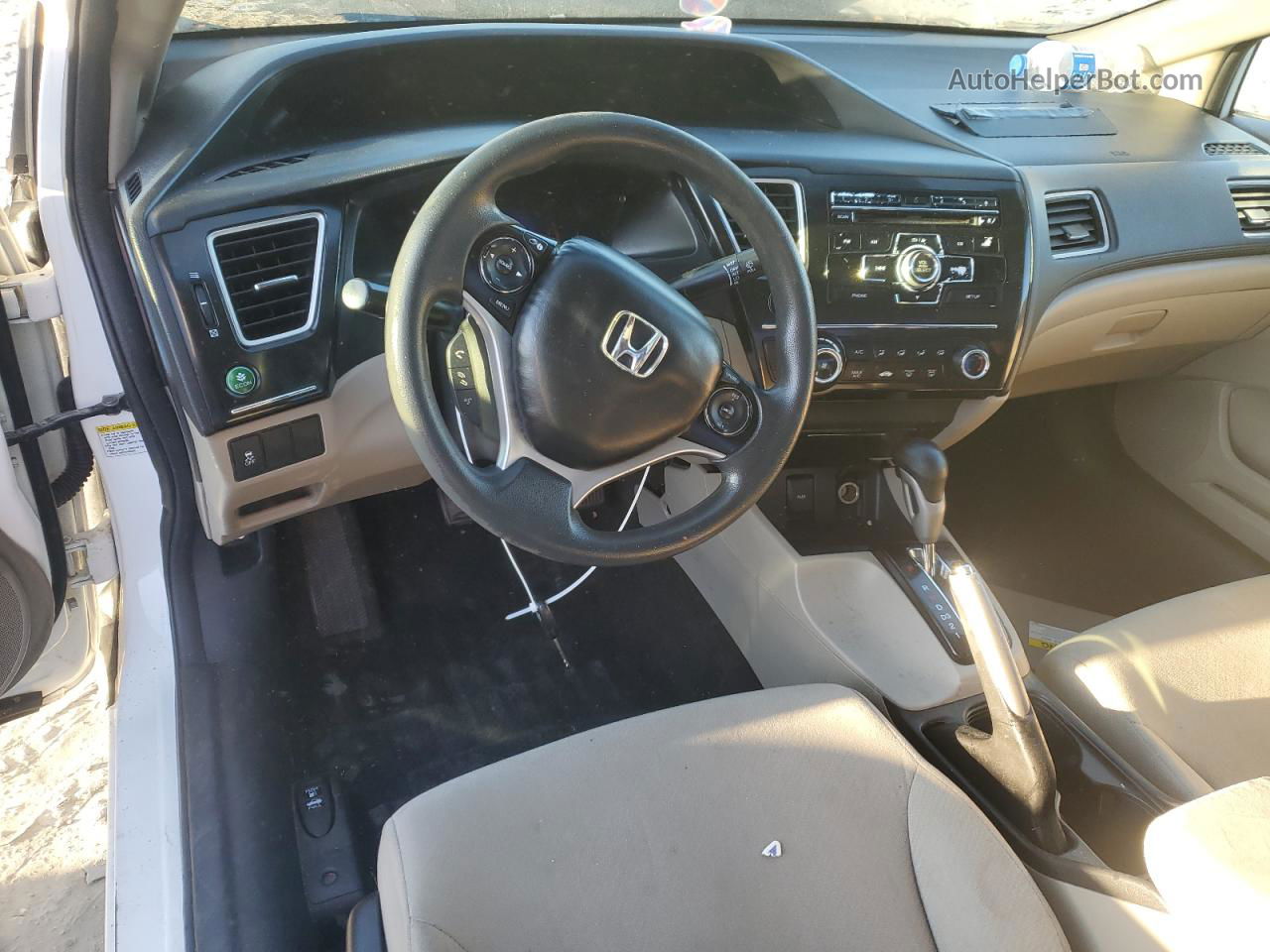 2013 Honda Civic Lx Белый vin: 2HGFB2F51DH596256