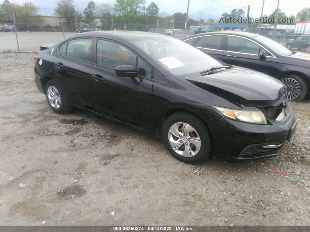 2014 Honda Civic Sedan Lx Black vin: 2HGFB2F51EH505536