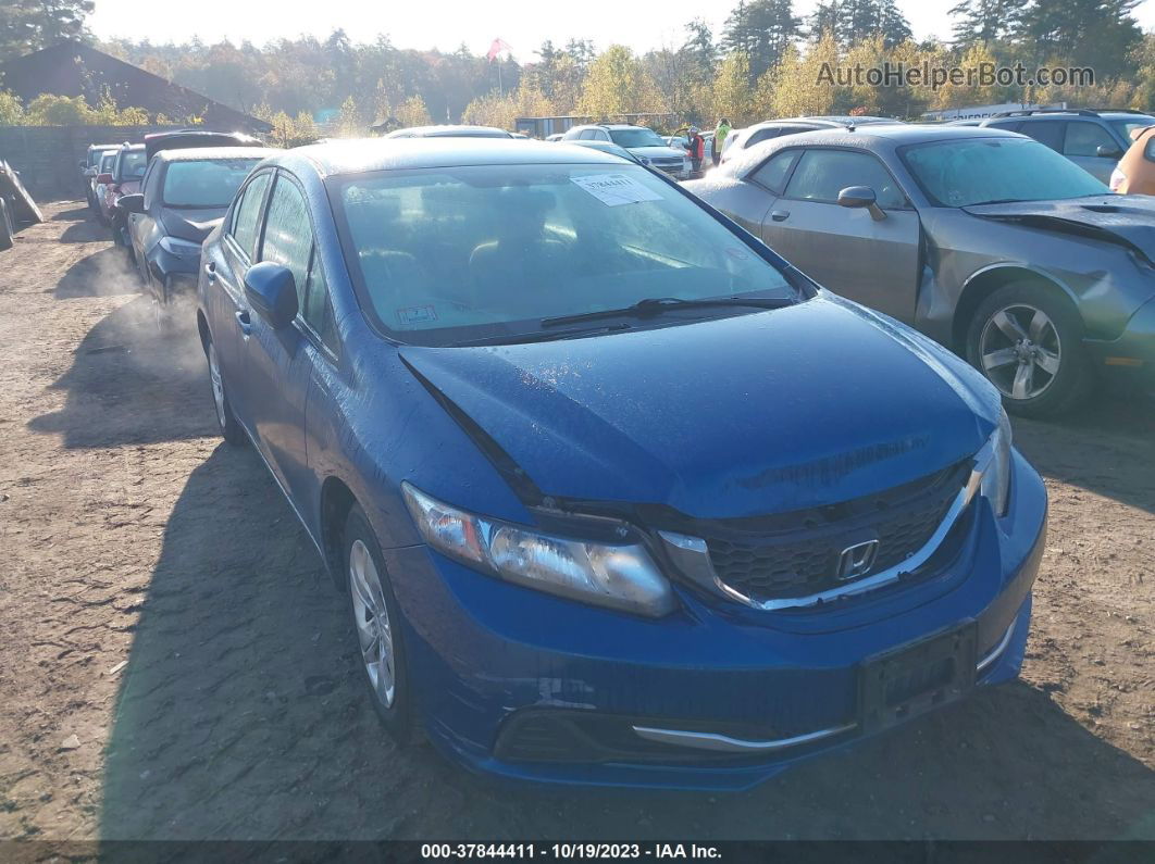 2014 Honda Civic Sedan Lx Blue vin: 2HGFB2F51EH519677