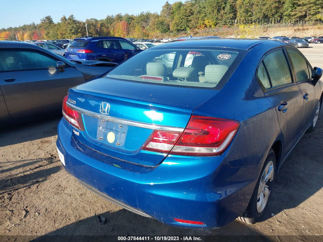 2014 Honda Civic Sedan Lx Blue vin: 2HGFB2F51EH519677