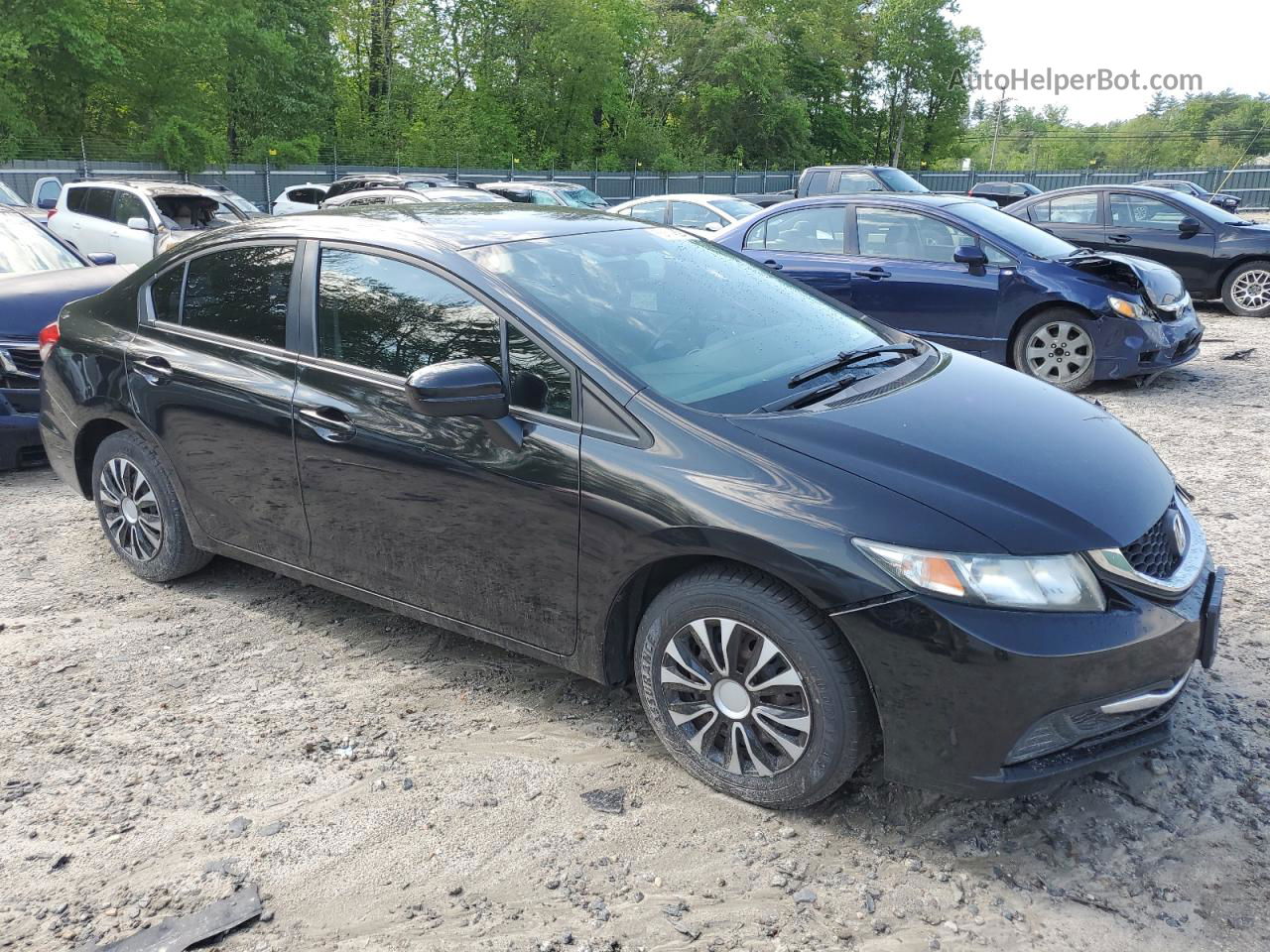 2014 Honda Civic Lx Black vin: 2HGFB2F51EH533238